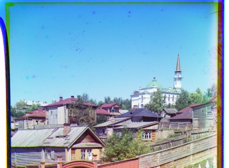 Главная мечеть в Уфе со Случевской горы.