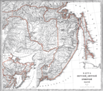 Карта Якутской, Амурской и Приморской областей
