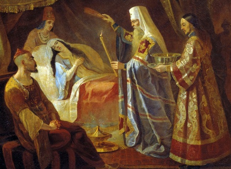 Исцеление Митрополитом Алексеем Тайдулы, жены Чанибека, Хана Золотой Орды