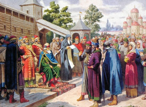 Чтение народу Русской Правды в присутствии великого князя Ярослава Мудрого