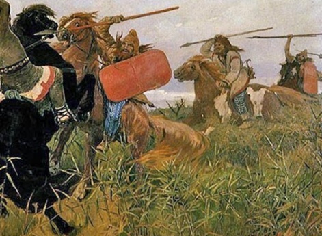 Бой скифов со славянами