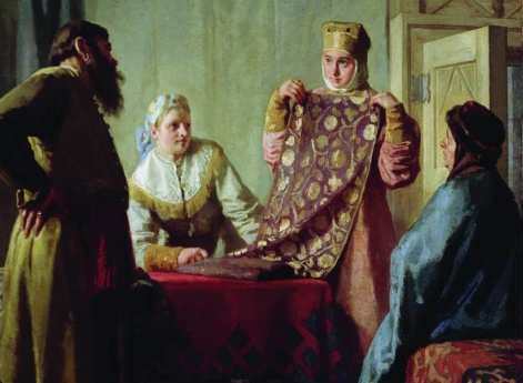 Купец и товар (Бытовая сцена XVII века)