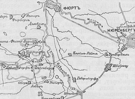 Район Бургстальского боя (бой при Альте-Фесте) 24 августа 1632 года