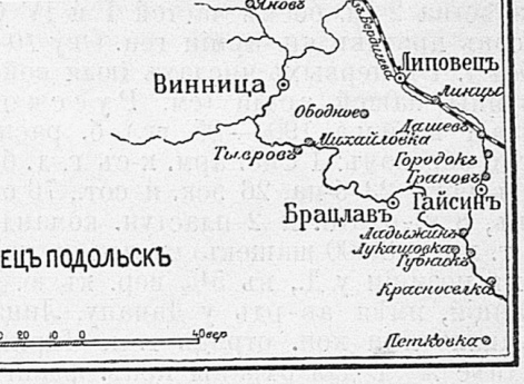 Район боя 2 мая 1831 года у местечка Дашев