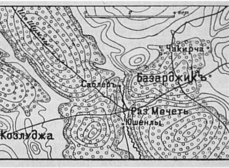 Район военных действий в кампании 1769-1774 годов и 1828-1829 годов возле города Козлуджа