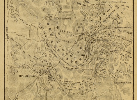 Прейсиш-Эйлауское сражение к вечеру 27 января 1807 года