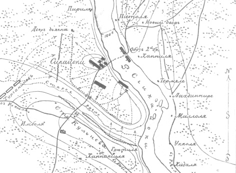 Бой у Сиикайоки 6/18 апреля 1808 года, первый период боя (с 1 ч до 6 ч вечера)
