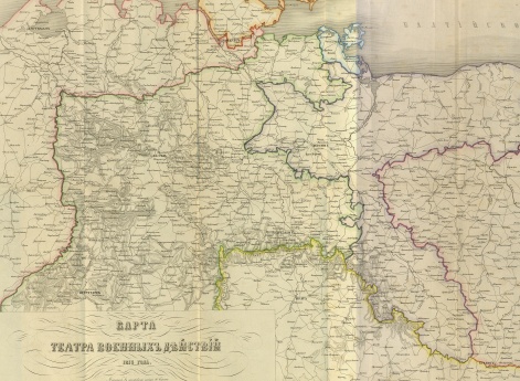 Карта театра военных действий 1813 года.