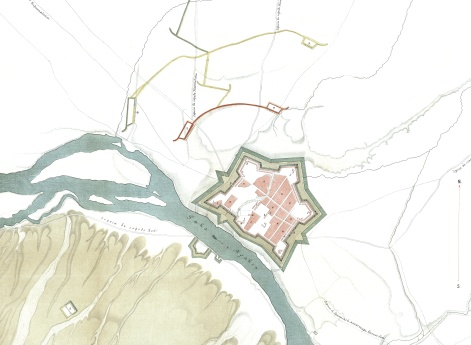 Крепость Абас Абада с показанием произведенной атаки под начальством Генерал-Адъютанта Генерала от Инфантерии Паскевича