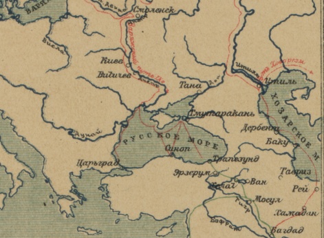 Торговые пути Руси VIII-X век