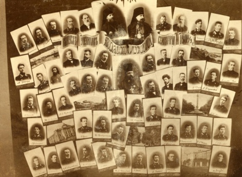 В.Д.Фарфоровский с выпускниками Ярославской Духовной семинарии