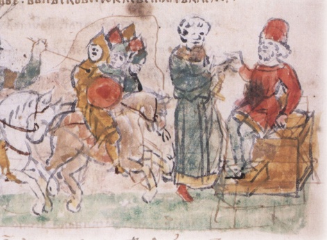 Бегство печенегов от преследующих их войск Ярослава Владимировича Киевского; заключение по повелению Ярослава его брата, Судислава Владимировича, в тюрьму и как знак лишения свободы изъятие у него меча.