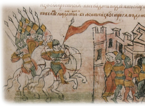 Поход Юрия Владимировича Долгорукого (Ростовского) в союзе со Святославом Ольговичем Новгород-Северским и половцами к Чернигову; переход черниговцев из острога в детинец.