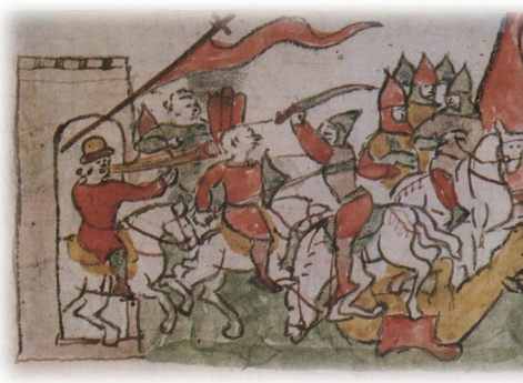 Вылазка Владимира Глебовича Переяславского против половцев и сражение под стенами города; ранение князя и спасение его горожанами; возвращение половцев с полоном в свои земли.