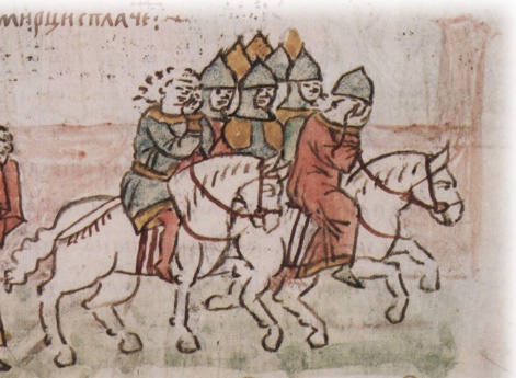 Отъезд Михалка Юрьевича из Владимира и проводы его жителями города.