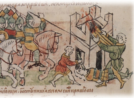 Разграбление Черниговской земли половцами, приведенными Изяславом Давыдовичем Вятичеким.