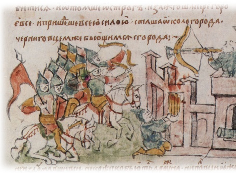 Подступ войск Юрия Владимировича Долгорукого (Ростовского) и Святослава Ольговича Новгород-Северского с половцами к Чернигову; сожжение подгородного острога половцами; оборона городских стен черниговцами.