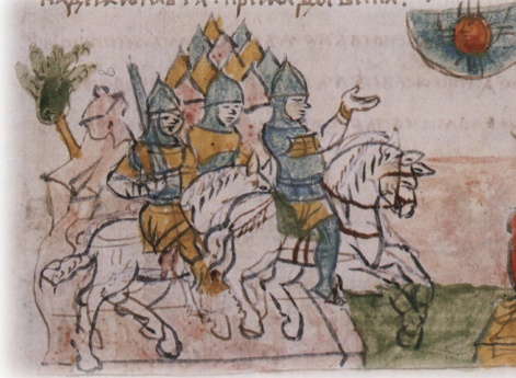 Просьба Ростислава Юрьевича Переяславского к брату Андрею Юрьевичу Вышгородскому об отступлении по случаю возникшей в войсках паники; обращение дружины к Андрею Юрьевичу с прошением об отходе.