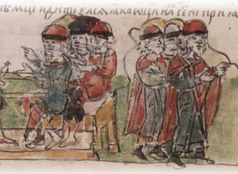 Беседа Владимира Святославича о вере с посланцами из Рима; уход иноземцев от князя Владимира, отказавшегося принять их вероучение