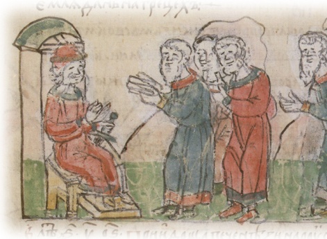 Приношение греческим населением дани Святославу Игоревичу