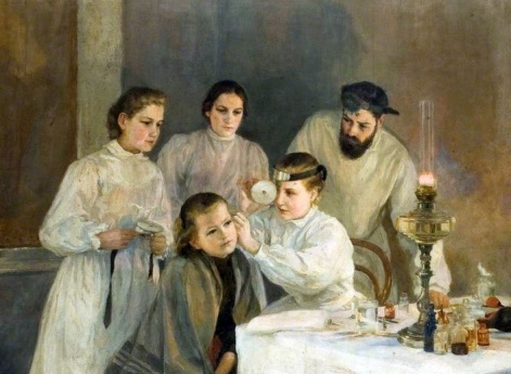 Медицинский осмотр в русской богадельне