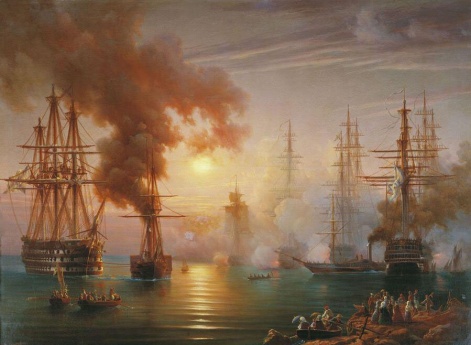 Возвращение в Севастополь эскадры Черноморского флота после Синопского боя