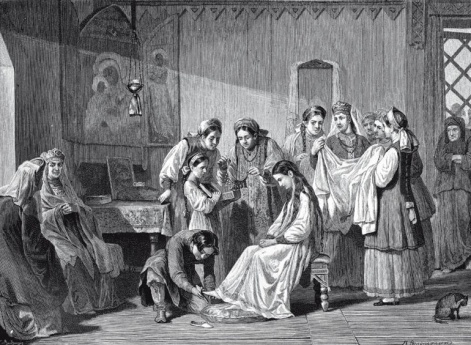 Одевание невесты-боярышни