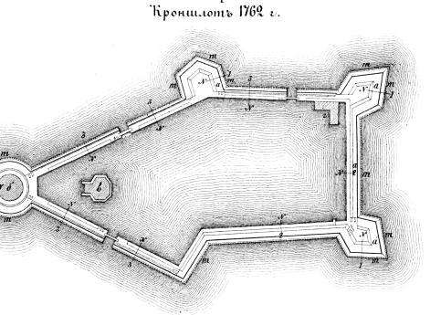 Способы укрепления. Изобр.1. Кроншлот 1762 год