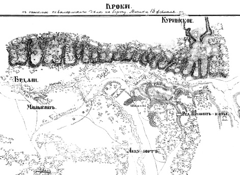 Кроки к описанию кавалерийского дела на берегу  Мичика 18 февраля