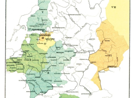 Районы расположения армий и отдельных корпусов в 1832 году