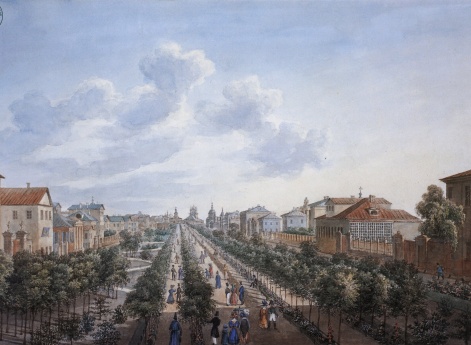 Тверской бульвар. Вид в сторону Страстной площади