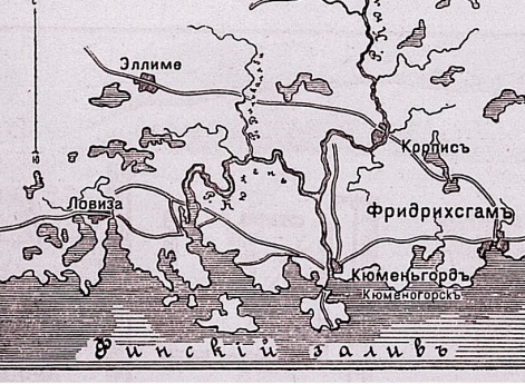 Район боевых действий у селенья Корпис в русско-шведскую войну 1788 – 1790 гг.