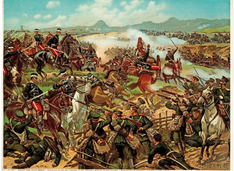 Бой у моста на р. Шахэ (лубок)