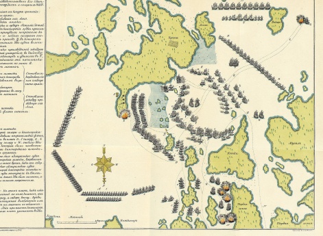 Чертеж морского сражения, происходившего Августа в 13 день 1789 года при Роченсальме