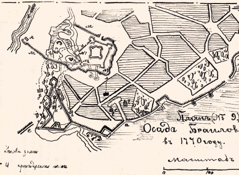 План осады Браилова в 1770 году