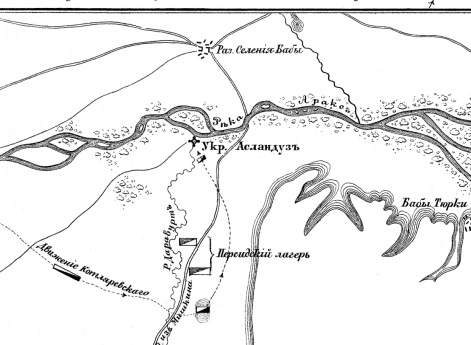 План сражения при Асландузе 19 октября 1812 г.