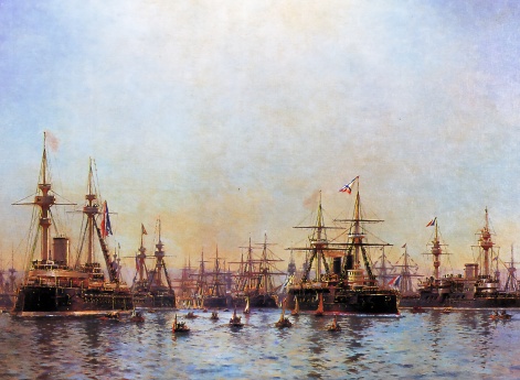 Вход русской эскадры на Тулонский рейд