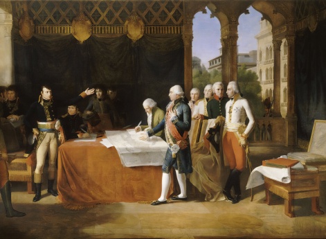 Подписание предварительного мирного договора в Леобене