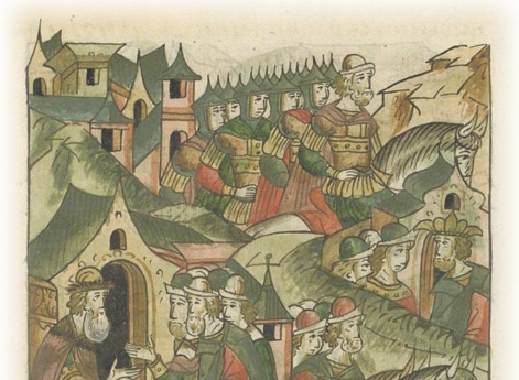 Великий князь Василий Иванович отпускает литовских послов к королю Сигизмунду.