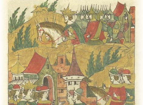 Девлет-Гирей-царь присылает из Крыма к царю Ивану Васильевичу гонца Ян-Магмета с сообщением о дружбе и намерении послать своих послов вместе с послом государя Федором Загряжским. Однако, это оказывается обманом, и Крымский царь, не прислав послов, идет во