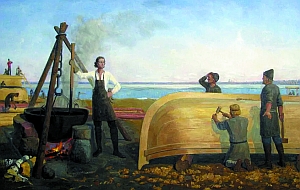 Строительство судов на Плещеев озере