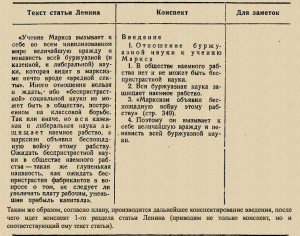 При изучении истории ВКП(б), произведений классиков марксизма-ленинизма и вообще при самостоятельном чтении огромное значение имеют записи прочитанного